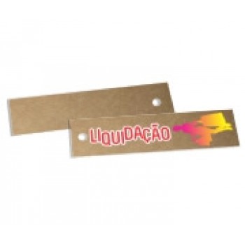 TAGS ESPECIAIS KRAFT 250G SEM VERNIZ 91X25MM Colorido frente - 250 un.