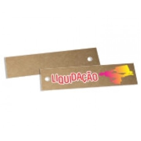 TAGS ESPECIAIS KRAFT 250G SEM VERNIZ 91X25MM Colorido frente - 250 un.