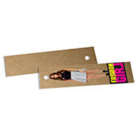 TAGS TAGS ESPECIAIS KRAFT 250G SEM VERNIZ 91X25MM Colorido frente - 1000 un.