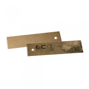 TAGS TAGS ESPECIAIS KRAFT 250G SEM VERNIZ 91X25MM Preto e branco frente - 500 un.