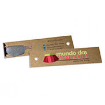 TAGS TAGS ESPECIAIS KRAFT 250G SEM VERNIZ 91X25MM Colorido frente e verso - 500 un.