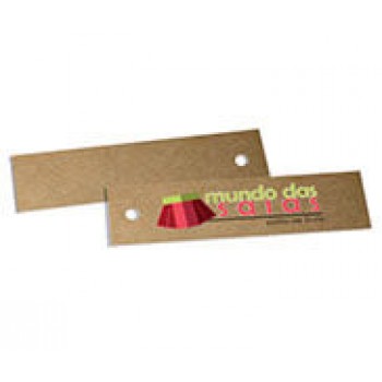 TAGS TAGS ESPECIAIS KRAFT 250G SEM VERNIZ 91X25MM Colorido frente - 500 un.