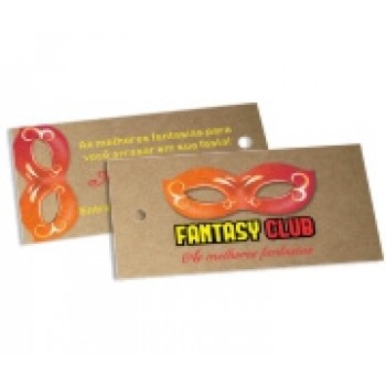 TAGS ESPECIAIS KRAFT 250G SEM VERNIZ 91X51MM Colorido frente e verso - 100 un.