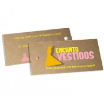 TAGS ESPECIAIS KRAFT 250G SEM VERNIZ 91X51MM Colorido frente e verso - 250 un.