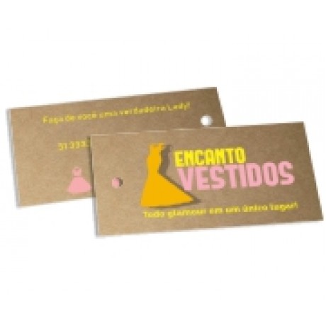 TAGS ESPECIAIS KRAFT 250G SEM VERNIZ 91X51MM Colorido frente e verso - 250 un.