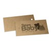 TAGS ESPECIAIS KRAFT 250G SEM VERNIZ 91X51MM Preto e branco frente - 250 un.