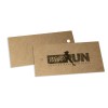 TAGS TAGS ESPECIAIS KRAFT 250G SEM VERNIZ 91X51MM Preto e branco frente - 1000 un.