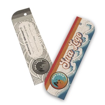 TAGS TAGS ESPECIAIS RECICLATO 250G SEM LAMINAÇÃO E SEM VERNIZ SEM VERNIZ 91X25MM Colorido frente e preto e branco verso - 1000 un.
