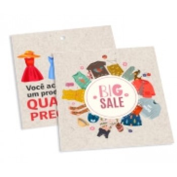 TAGS ESPECIAIS RECICLATO 250G SEM VERNIZ 91X102MM Colorido frente e verso - 250 un.