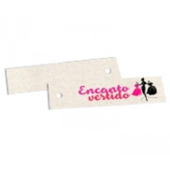 TAGS TAGS ESPECIAIS RECICLATO 250G SEM VERNIZ 91X25MM Colorido frente - 250 un.