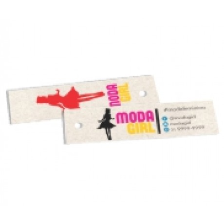TAGS ESPECIAIS RECICLATO 250G SEM VERNIZ 91X25MM Colorido frente e verso - 100 un.