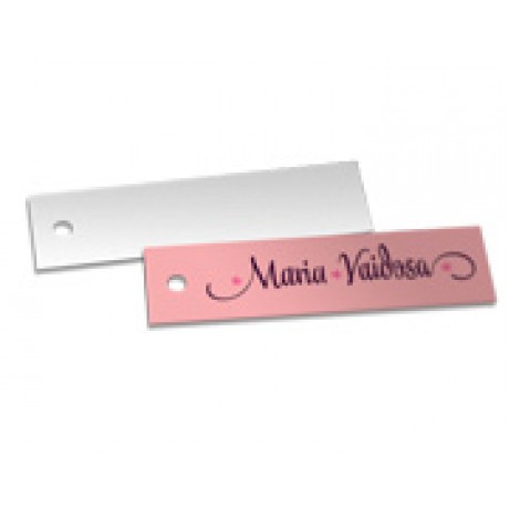 TAGS TAGS PADRAO FURO COUCHE 250G VERNIZ UV TOTAL FR 91X25MM Colorido frente - 3000 un.