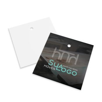 TAGS TAGS PADRÃO FURO COUCHÊ 300G SEM LAMINAÇÃO E SEM VERNIZ SEM VERNIZ 45X51MM Colorido frente - 100 un.