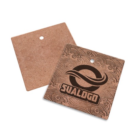 TAGS TAGS PADRÃO FURO KRAFT 250G SEM LAMINAÇÃO E SEM VERNIZ SEM VERNIZ 45X51MM Preto e branco frente - 1000 un.