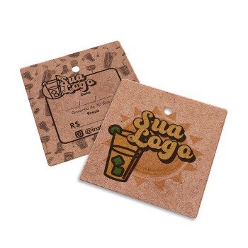 TAGS TAGS PADRÃO FURO KRAFT 250G SEM LAMINAÇÃO E SEM VERNIZ SEM VERNIZ 45X51MM Colorido frente e preto e branco verso - 1000 un.