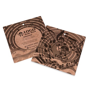 TAGS TAGS PADRÃO FURO KRAFT 250G SEM LAMINAÇÃO E SEM VERNIZ SEM VERNIZ 91X102MM Preto e branco frente e verso - 2000 un.