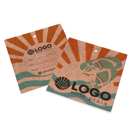 TAGS TAGS PADRÃO FURO KRAFT 250G SEM LAMINAÇÃO E SEM VERNIZ SEM VERNIZ 91X102MM Colorido frente e verso - 2000 un.