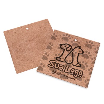 TAGS TAGS PADRÃO FURO KRAFT 250G SEM LAMINAÇÃO E SEM VERNIZ SEM VERNIZ 91X102MM Preto e branco frente - 5000 un.