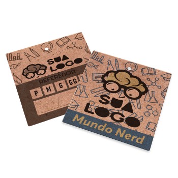 TAGS TAGS PADRÃO FURO KRAFT 250G SEM LAMINAÇÃO E SEM VERNIZ SEM VERNIZ 91X102MM Colorido frente e preto e branco verso - 5000 un.