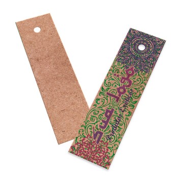TAGS TAGS PADRÃO FURO KRAFT 250G SEM LAMINAÇÃO E SEM VERNIZ SEM VERNIZ 91X25MM Colorido frente - 1000 un.