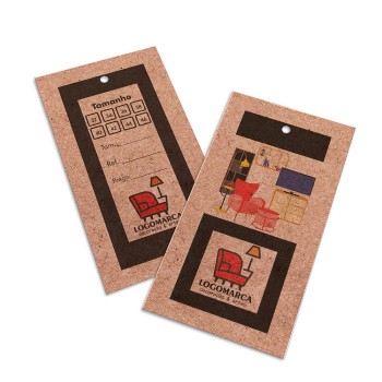 TAGS TAGS PADRÃO FURO KRAFT 250G SEM LAMINAÇÃO E SEM VERNIZ SEM VERNIZ 91X51MM Colorido frente e verso - 500 un.