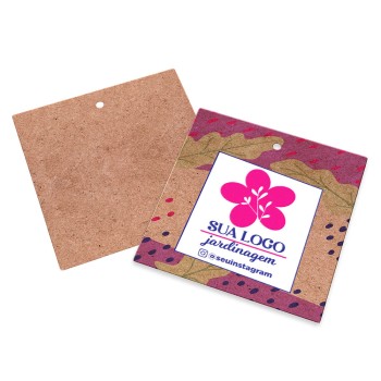 TAGS TAGS PADRÃO FURO KRAFT 250G SEM LAMINAÇÃO E SEM VERNIZ SEM VERNIZ COM TINTA BRANCA 91X102MM Colorido frente - 50 un.