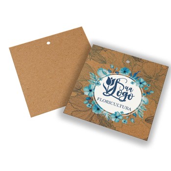 TAGS TAGS PADRÃO FURO KRAFT 250G SEM LAMINAÇÃO E SEM VERNIZ SEM VERNIZ COM TINTA BRANCA 91X102MM
