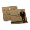 TAGS TAGS PADRÃO FURO KRAFT 250G SEM VERNIZ 45X51MM Preto e branco frente e verso - 1000 un.