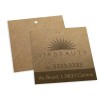 TAGS TAGS PADRÃO FURO KRAFT 250G SEM VERNIZ 91X102MM Preto e branco frente - 1000 un.