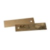 TAGS TAGS PADRÃO FURO KRAFT 250G SEM VERNIZ 91X25MM Preto e branco frente - 500 un.