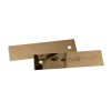 TAGS TAGS PADRÃO FURO KRAFT 250G SEM VERNIZ 91X25MM Preto e branco frente - 1000 un.