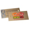 TAGS PADRÃO FURO KRAFT 250G SEM VERNIZ 91X51MM Colorido frente e preto e branco verso - 100 un.