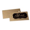 TAGS TAGS PADRÃO FURO KRAFT 250G SEM VERNIZ 91X51MM Preto e branco frente - 500 un.