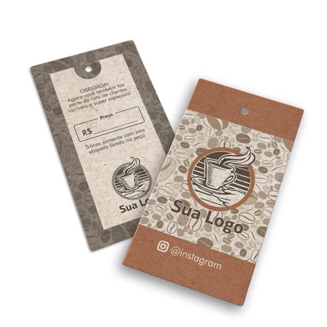 TAGS TAGS PADRÃO FURO RECICLATO 250G SEM LAMINAÇÃO E SEM VERNIZ SEM VERNIZ 91X51MM Colorido frente e preto e branco verso - 2000 un.