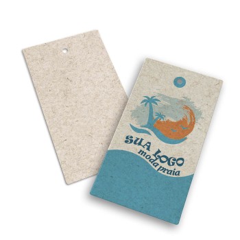 TAGS TAGS PADRÃO FURO RECICLATO 250G SEM LAMINAÇÃO E SEM VERNIZ SEM VERNIZ 91X51MM Colorido frente - 5000 un.