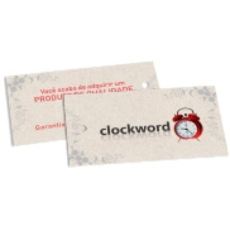 TAGS PADRÃO FURO RECICLATO 250G SEM VERNIZ 91X51MM Colorido frente e verso - 250 un.