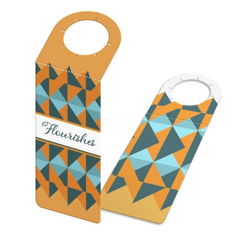 TAGS TAGS PARA GARRAFA COUCHÊ 250G SEM LAMINAÇÃO E SEM VERNIZ SEM VERNIZ 91X204MM Colorido frente e verso - 50 un.