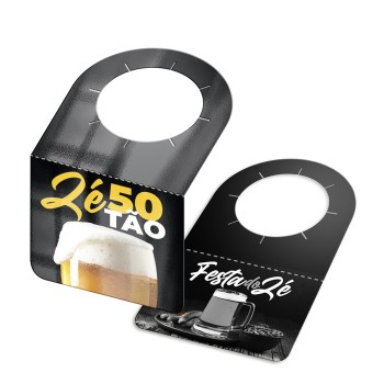 TAGS TAGS PARA GARRAFA COUCHÊ 250G VERNIZ UV VERNIZ UV TOTAL FRENTE 91X102MM Colorido frente e preto e branco verso - 500 un.