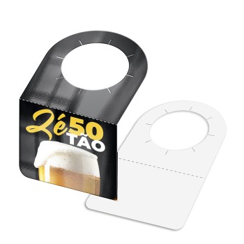 TAGS TAGS PARA GARRAFA COUCHÊ 250G VERNIZ UV VERNIZ UV TOTAL FRENTE 91X102MM Colorido frente - 500 un.
