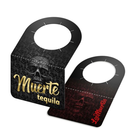 TAGS TAGS PARA GARRAFA COUCHÊ 300G HOT STAMPING LAM FOSCA FV E HOTSTAMPING FR 91X102MM Colorido frente e verso - 1000 un.