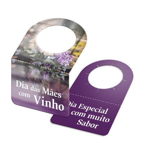 TAGS TAGS PARA GARRAFA COUCHÊ 300G VERNIZ UV VERNIZ UV TOTAL FRENTE 91X102MM Colorido frente e verso - 1000 un.
