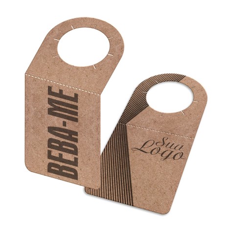 TAGS TAGS PARA GARRAFA KRAFT 250G SEM LAMINAÇÃO E SEM VERNIZ SEM VERNIZ 91X153MM Preto e branco frente e verso - 100 un.