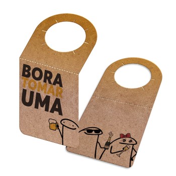 TAGS TAGS PARA GARRAFA KRAFT 250G SEM LAMINAÇÃO E SEM VERNIZ SEM VERNIZ 91X153MM Colorido frente e verso - 250 un.