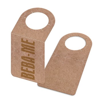TAGS TAGS PARA GARRAFA KRAFT 250G SEM LAMINAÇÃO E SEM VERNIZ SEM VERNIZ 91X153MM Colorido frente - 100 un.