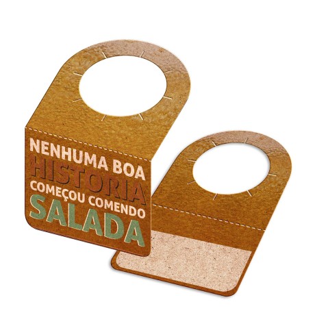 TAGS TAGS PARA GARRAFA KRAFT 250G SEM LAMINAÇÃO E SEM VERNIZ SEM VERNIZ COM TINTA BRANCA 91X102MM