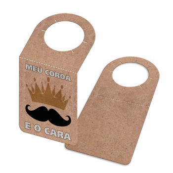 TAGS TAGS PARA GARRAFA KRAFT 250G SEM LAMINAÇÃO E SEM VERNIZ SEM VERNIZ COM TINTA BRANCA 91X153MM Colorido frente - 50 un.