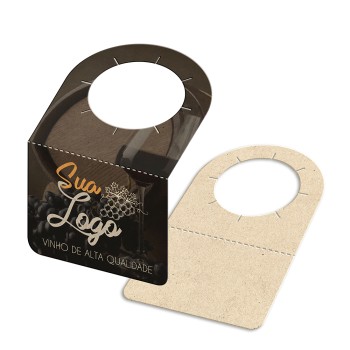 TAGS TAGS PARA GARRAFA RECICLATO 250G SEM LAMINAÇÃO E SEM VERNIZ SEM VERNIZ 91X102MM Colorido frente - 100 un.