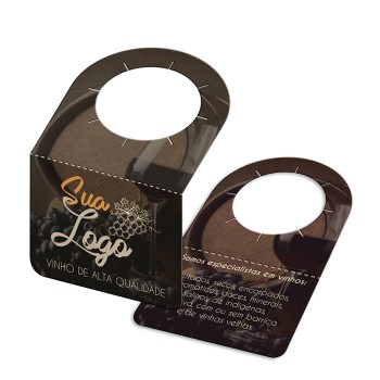 TAGS TAGS PARA GARRAFA RECICLATO 250G SEM LAMINAÇÃO E SEM VERNIZ SEM VERNIZ 91X102MM Colorido frente e verso - 100 un.
