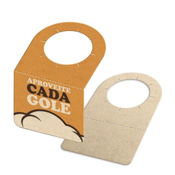 TAGS TAGS PARA GARRAFA RECICLATO 250G SEM LAMINAÇÃO E SEM VERNIZ SEM VERNIZ 91X102MM Colorido frente - 50 un.