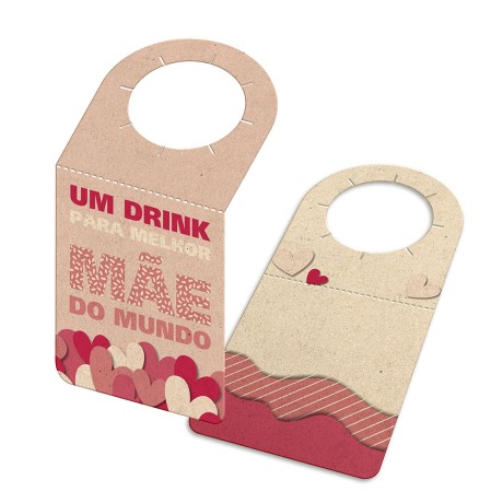 TAGS TAGS PARA GARRAFA RECICLATO 250G SEM LAMINAÇÃO E SEM VERNIZ SEM VERNIZ 91X153MM Colorido frente e verso - 250 un.